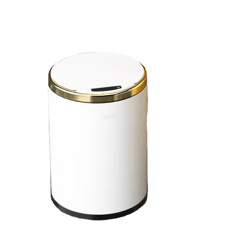 New Kitchen Automatic Sensor Trash Can Stainless Steel Dustbin Smart Trash Can